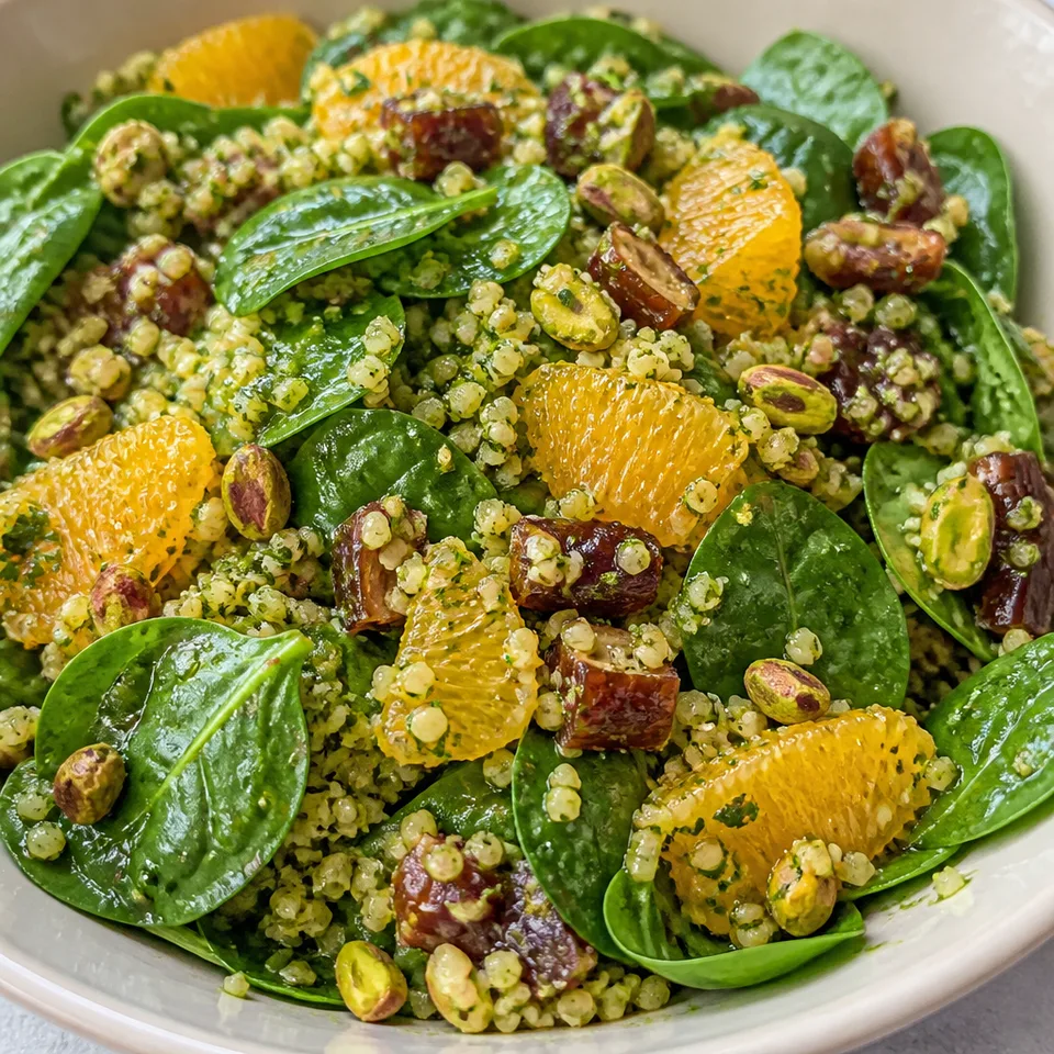 Moroccan Salad with Orange Cilantro Dressing — serving inspiration