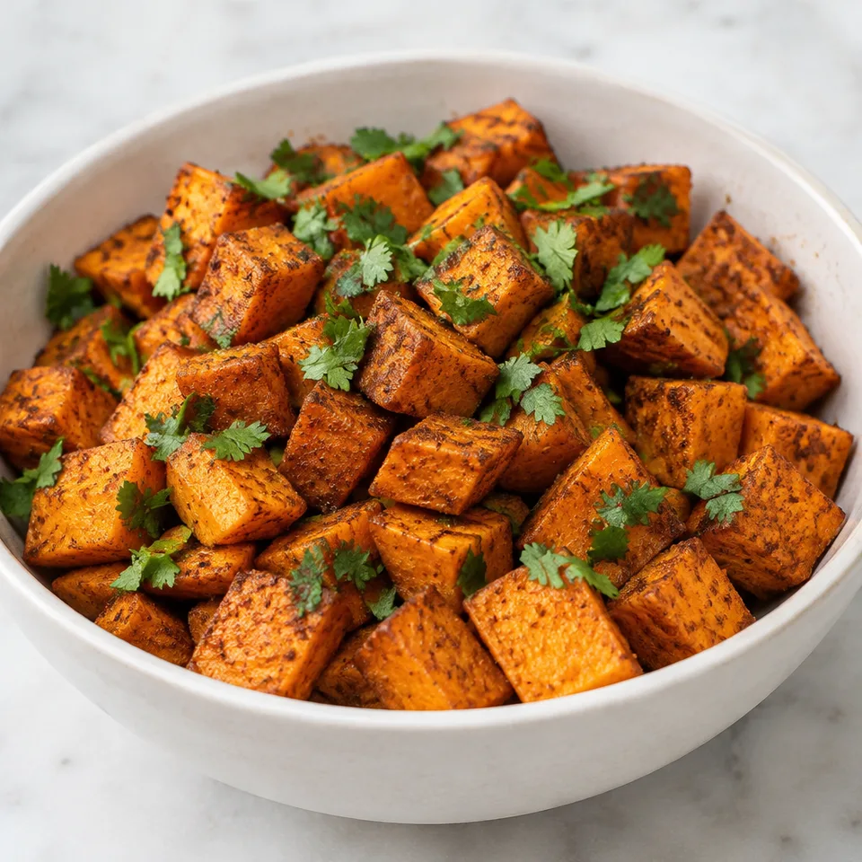 Moroccan Spiced Sweet Potatoes — serving inspiration