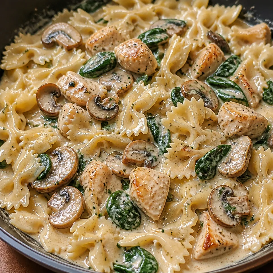 Mushroom Chicken Pasta — serving inspiration