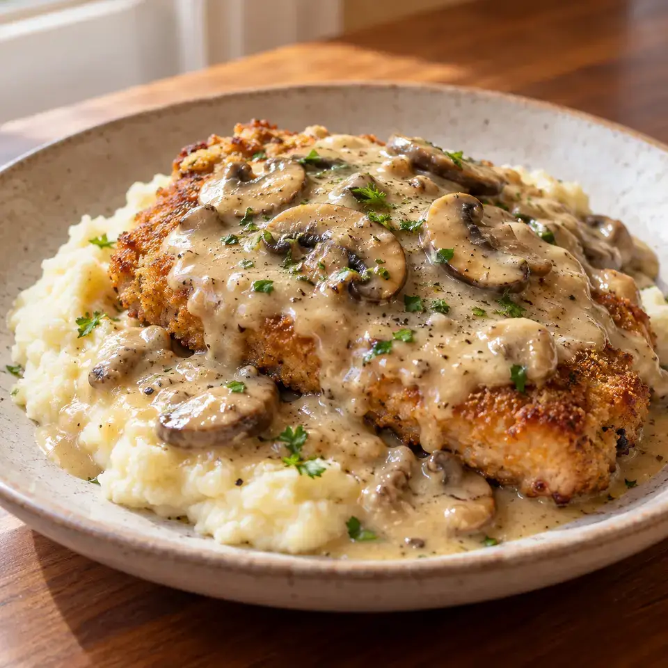 Mushroom Pork Chops — serving inspiration