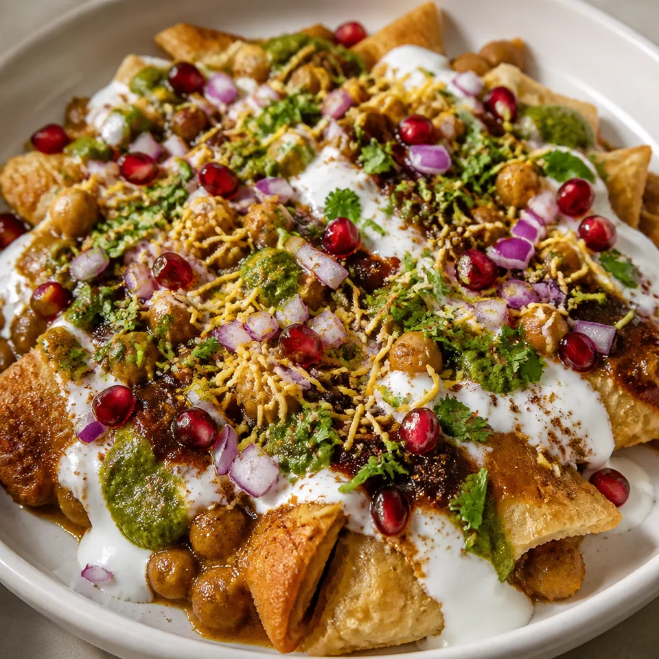 My Signature Samosa Chaat Recipe — serving inspiration