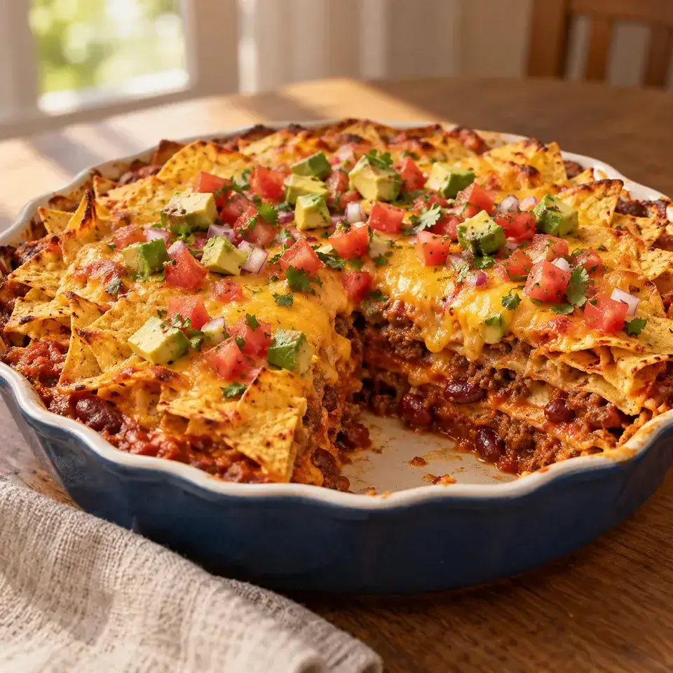 Nachos Pie — serving inspiration