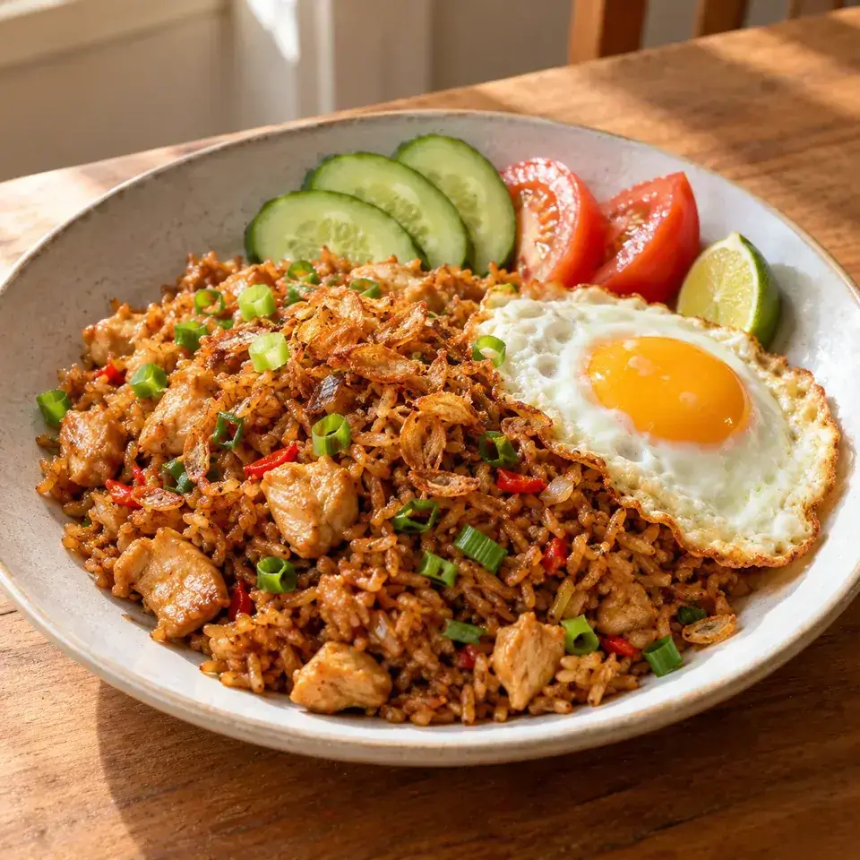 Nasi Goreng (Indonesian Fried Rice) — serving inspiration