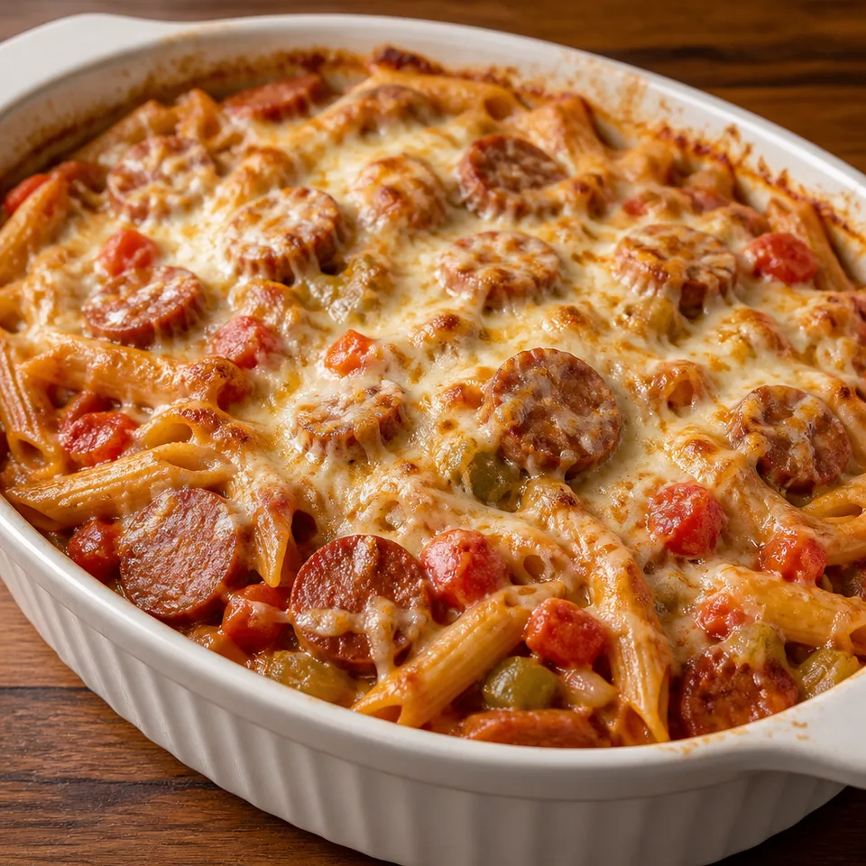 New Orleans Pasta Bake — serving inspiration