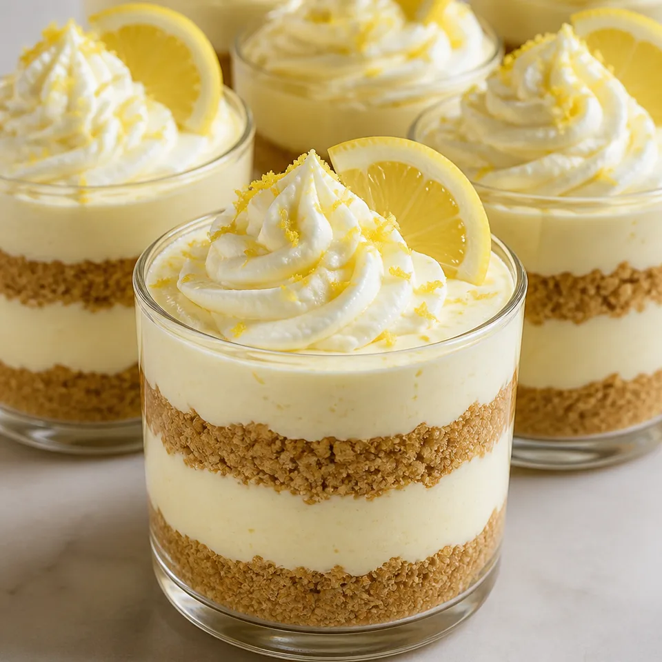 No Bake Lemon Cheesecake Cups — serving inspiration