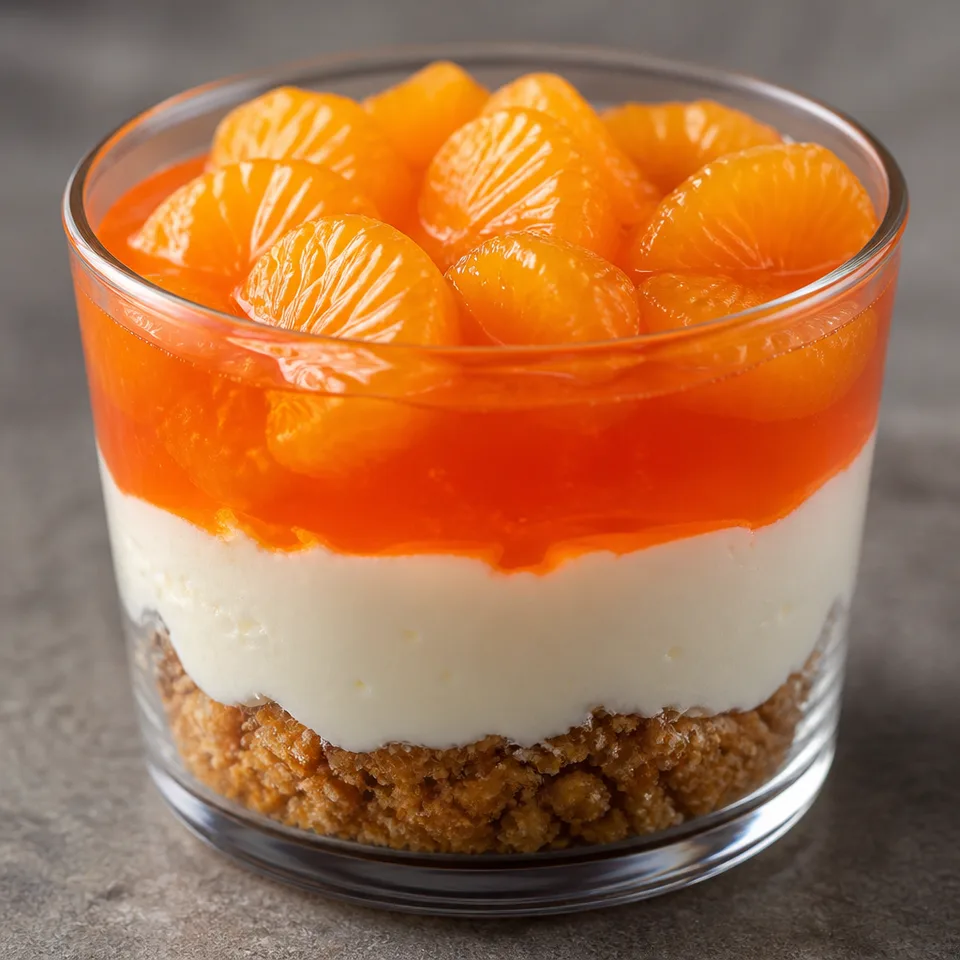 No-Bake Mandarin Orange Pretzel Parfait — serving inspiration