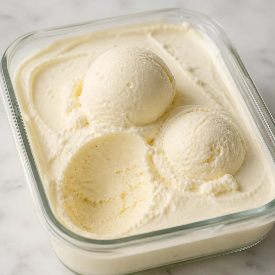 No Churn Vanilla Ice Cream — serving inspiration