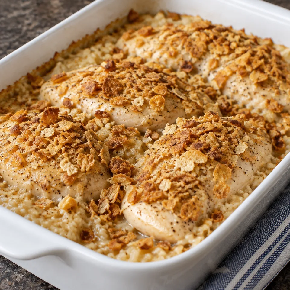 No Peek Chicken and Rice Casserole — serving inspiration