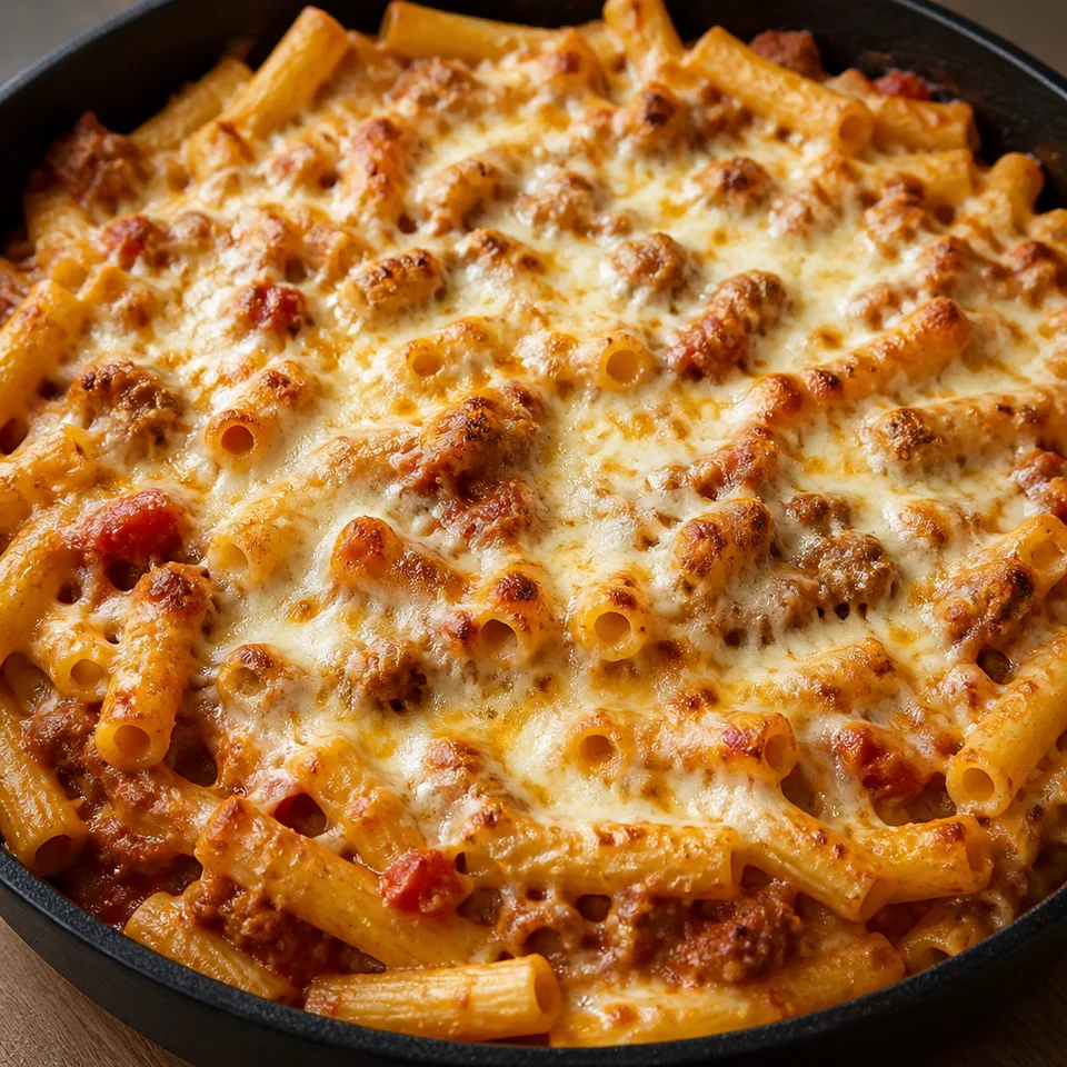 One Pan Baked Ziti — serving inspiration