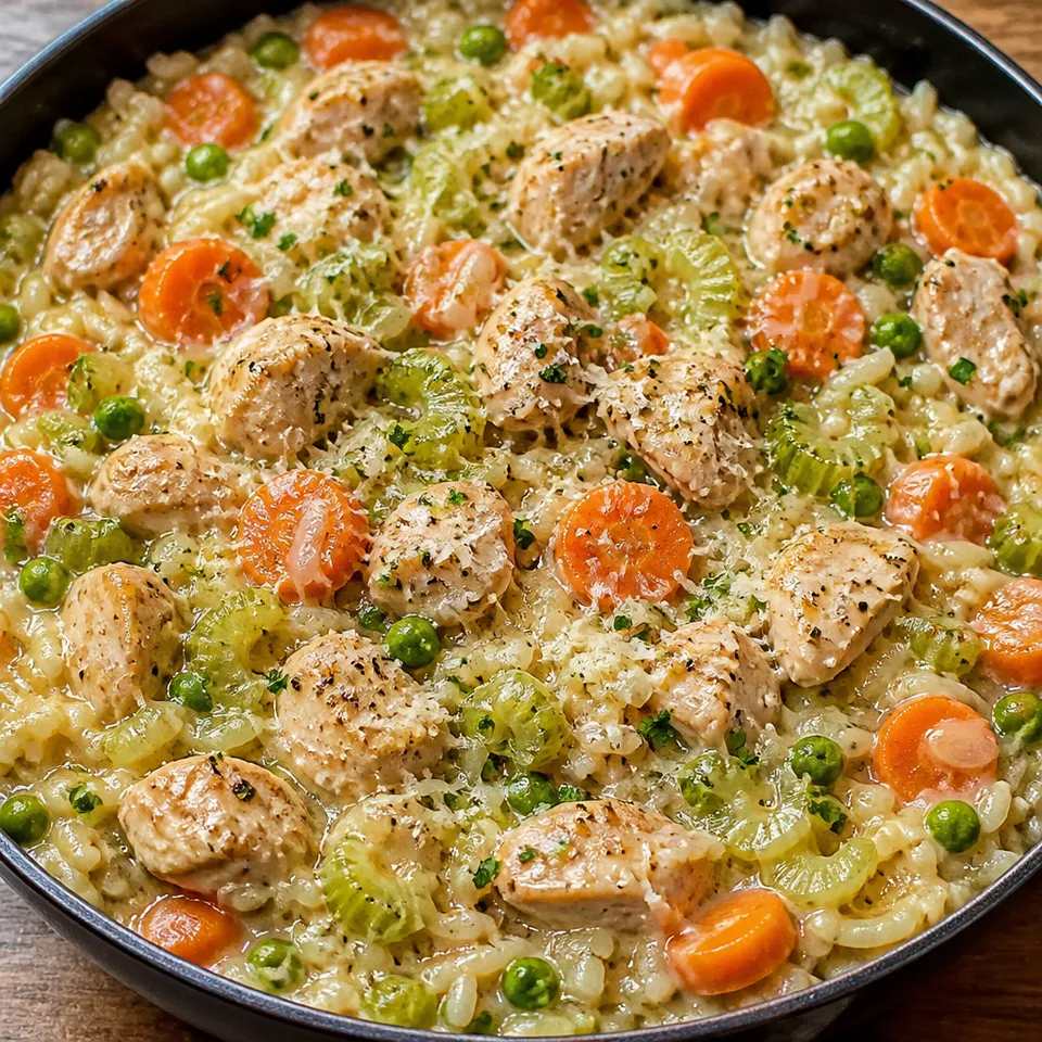 One Pan Creamy Chicken and Rice — serving inspiration