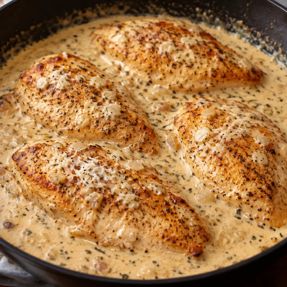 One Pan Creamy Garlic Chicken Breasts — serving inspiration