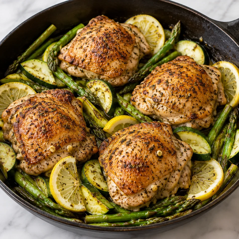 One Pan Greek Chicken — serving inspiration
