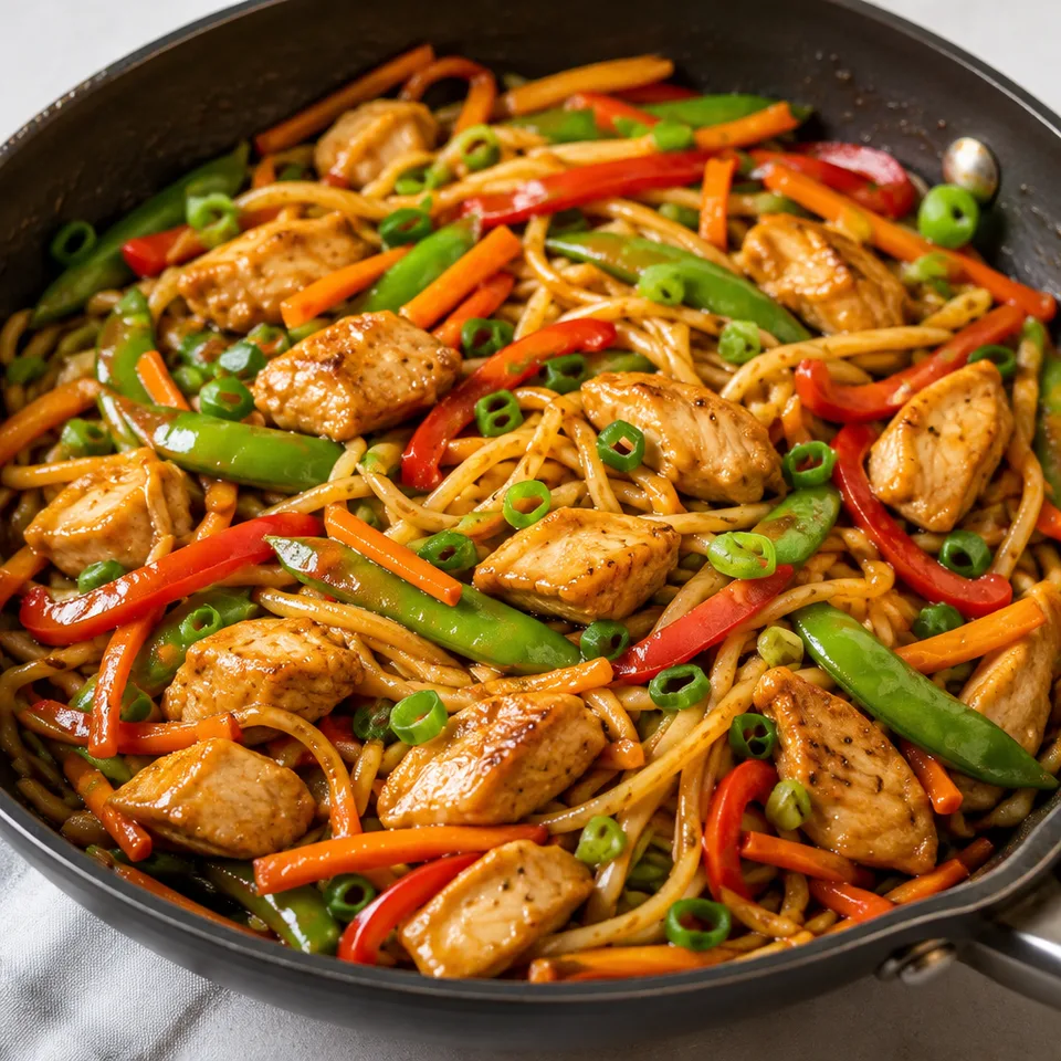 One Pan Teriyaki Chicken and Noodles — serving inspiration
