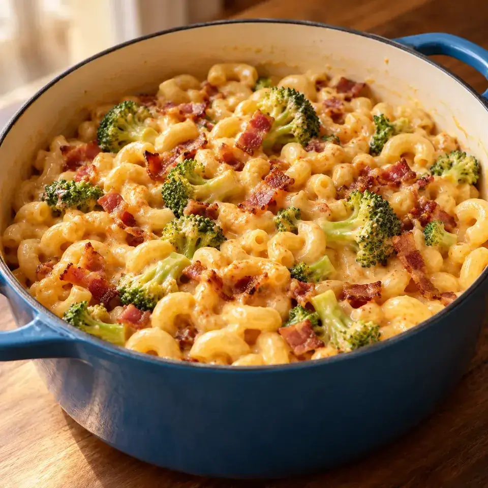One Pot Bacon Broccoli Mac and Cheese — serving inspiration