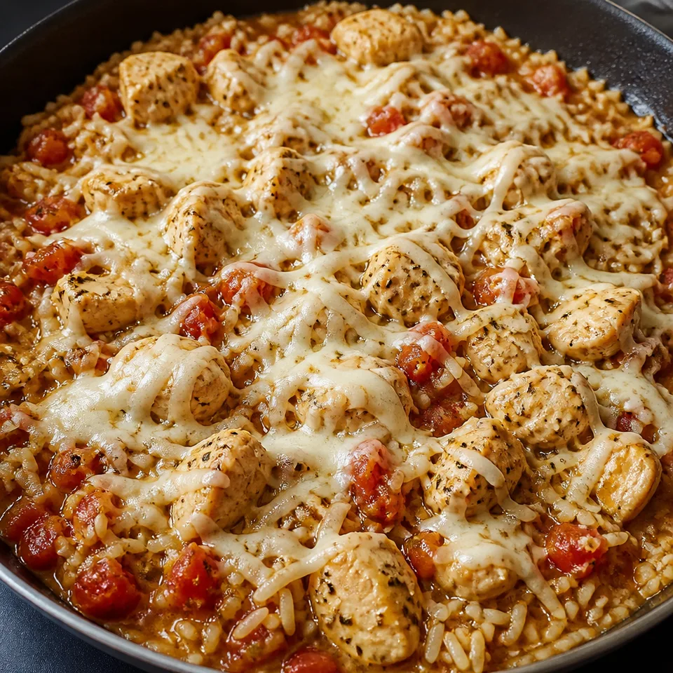 One Pot Caprese Chicken and Rice — serving inspiration