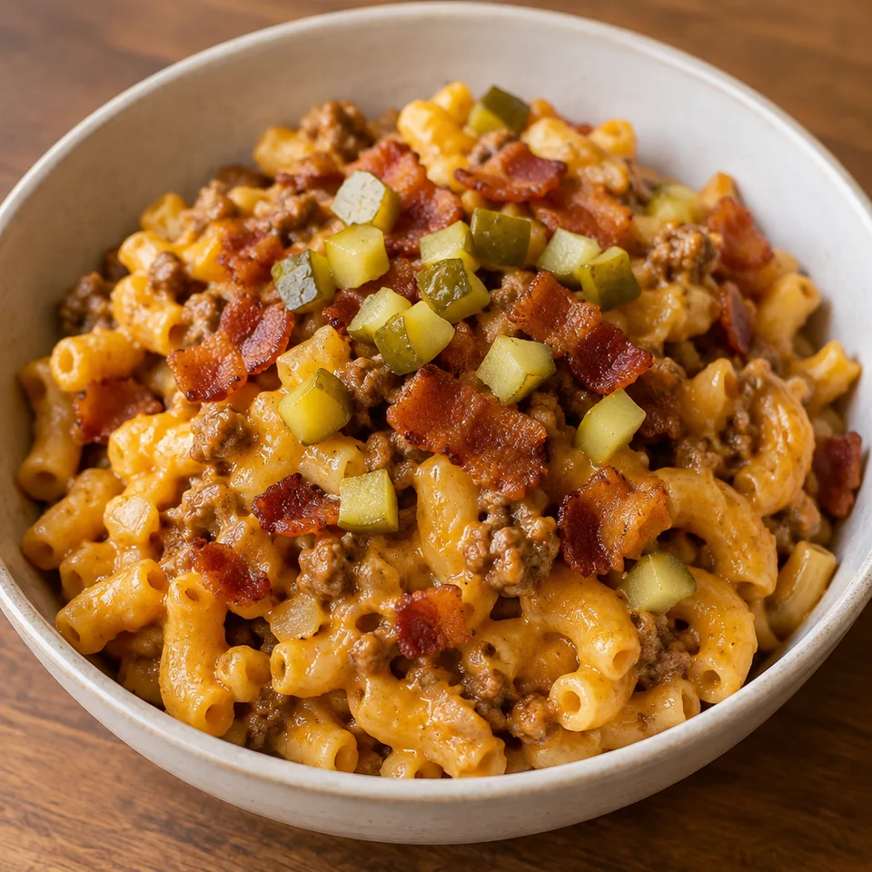 One Pot Cheeseburger Macaroni — serving inspiration