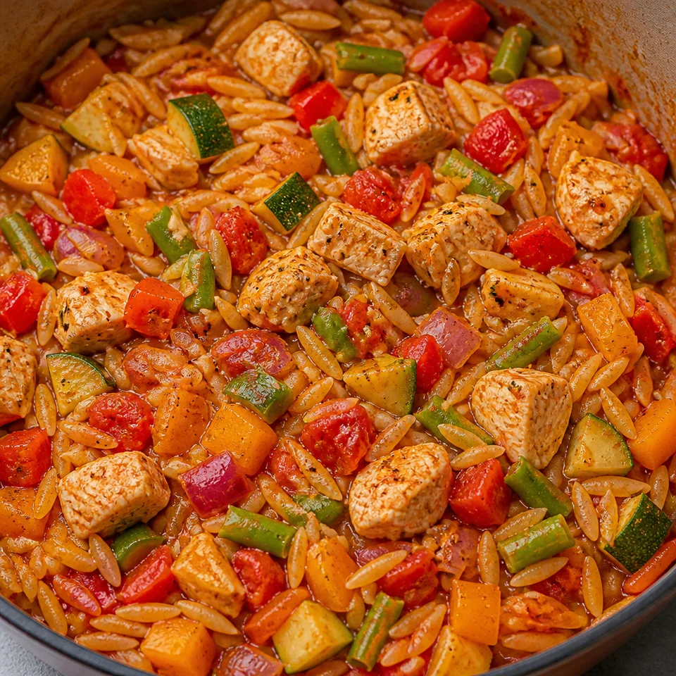 One Pot Healthy Cajun Chicken Orzo — serving inspiration