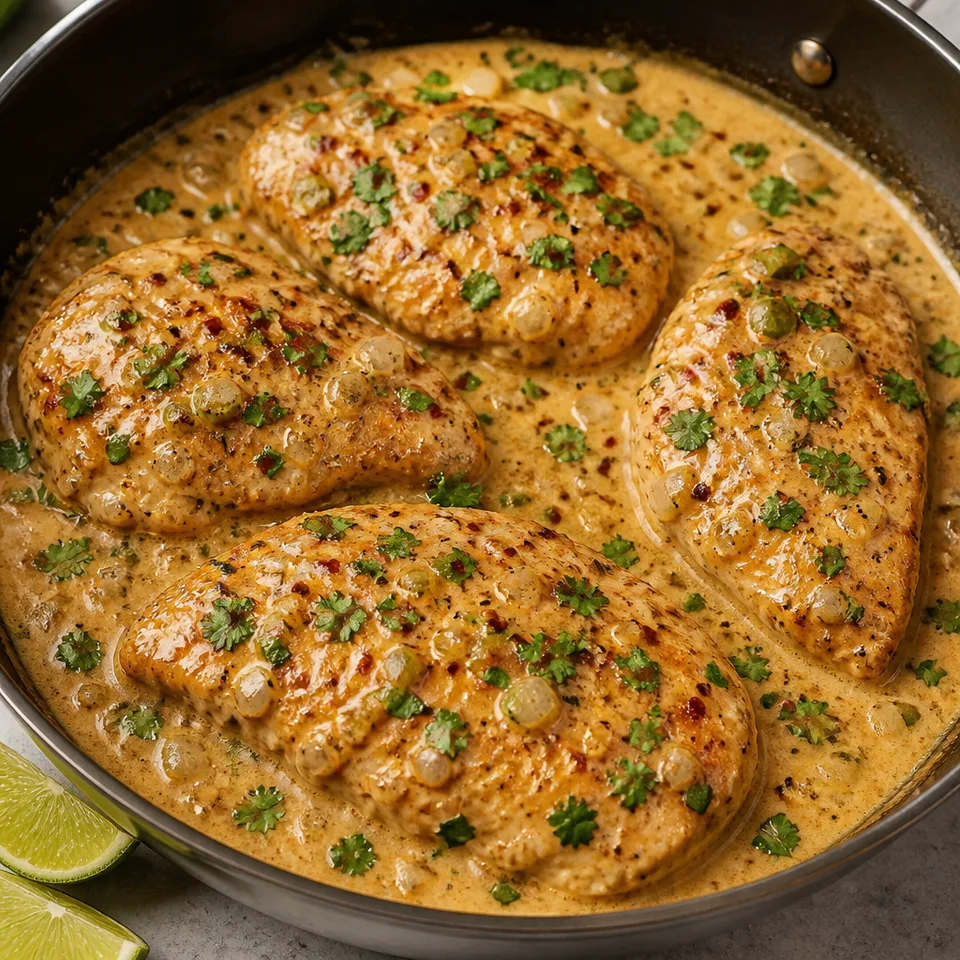 One Skillet Chicken with Fiesta Cream Sauce — serving inspiration