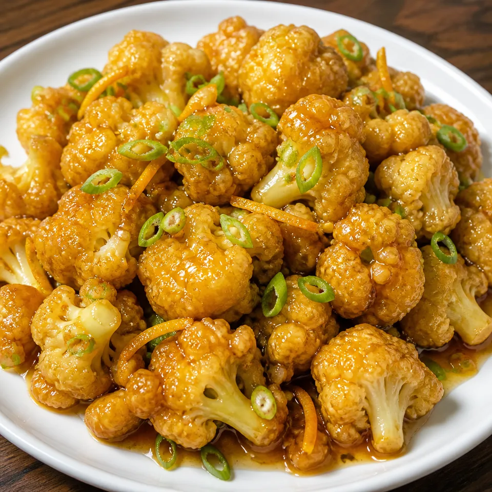 Orange Cauliflower — serving inspiration