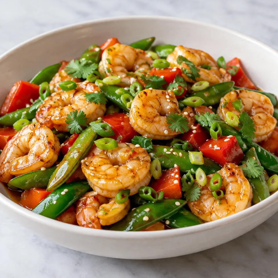 Orange Garlic Shrimp — serving inspiration
