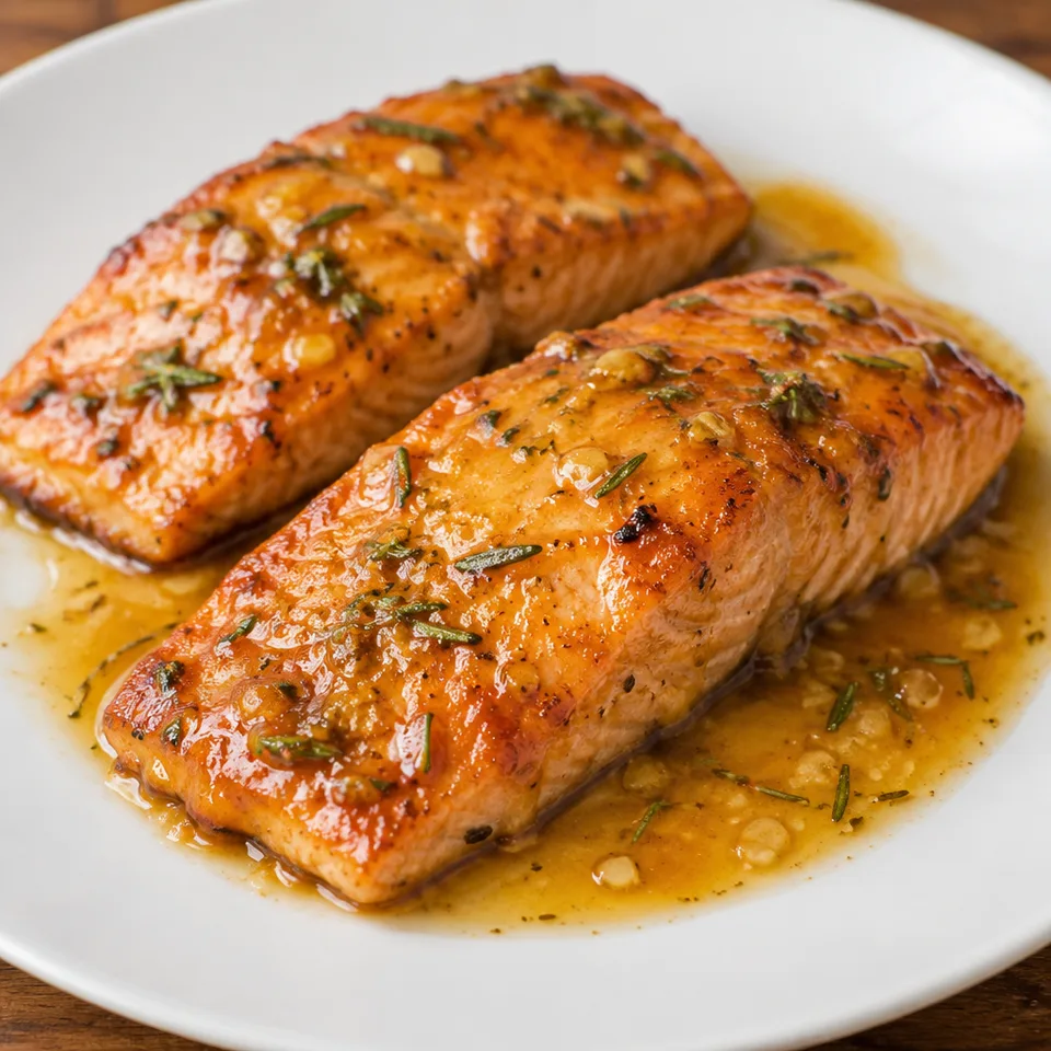 Orange-Rosemary Glazed Salmon — serving inspiration