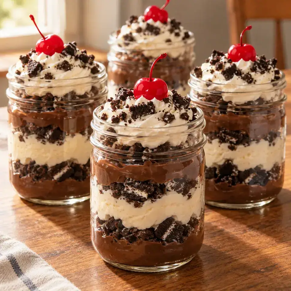 Oreo Chocolate Cheesecake Parfaits — serving inspiration