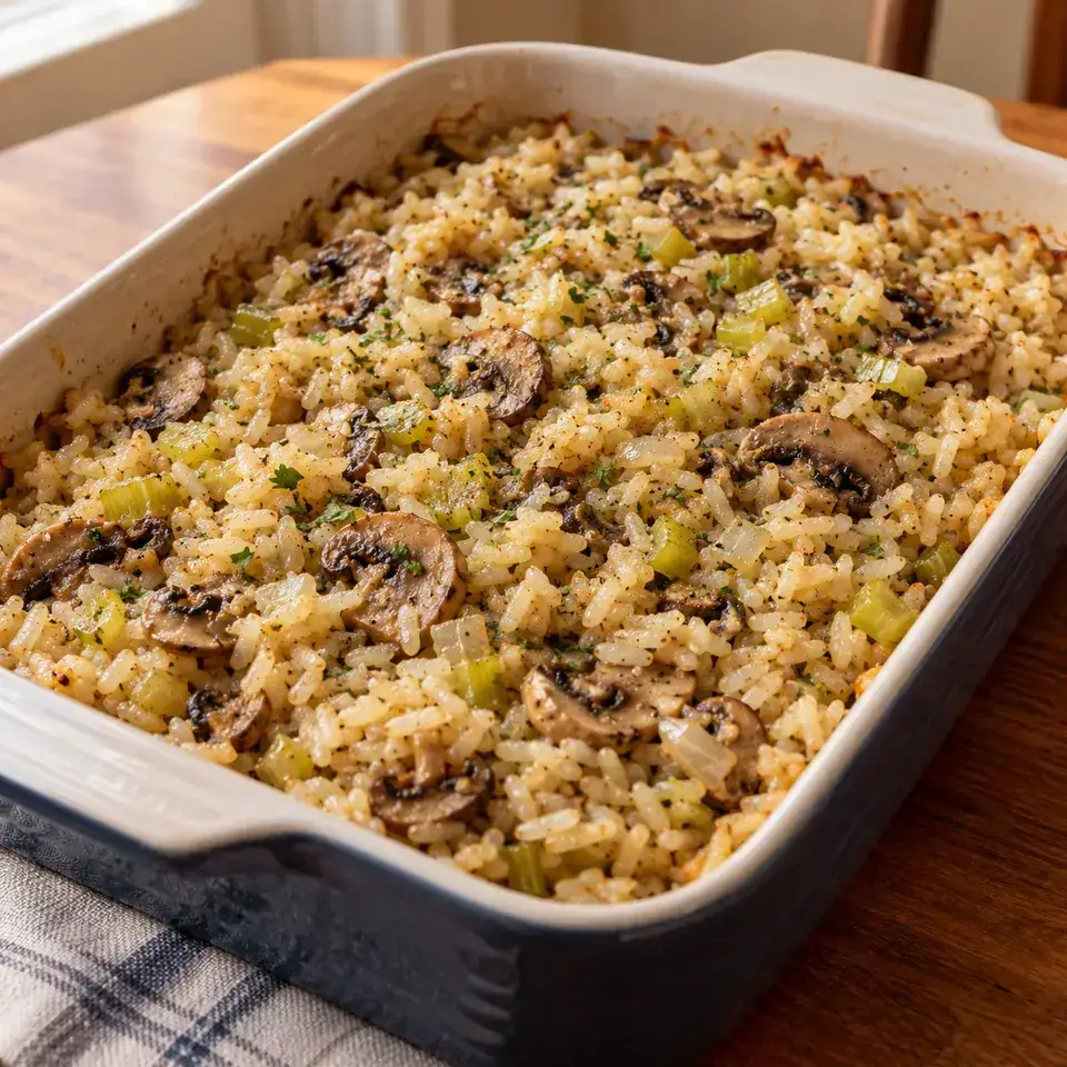 Our Favorite Mushroom Rice — serving inspiration