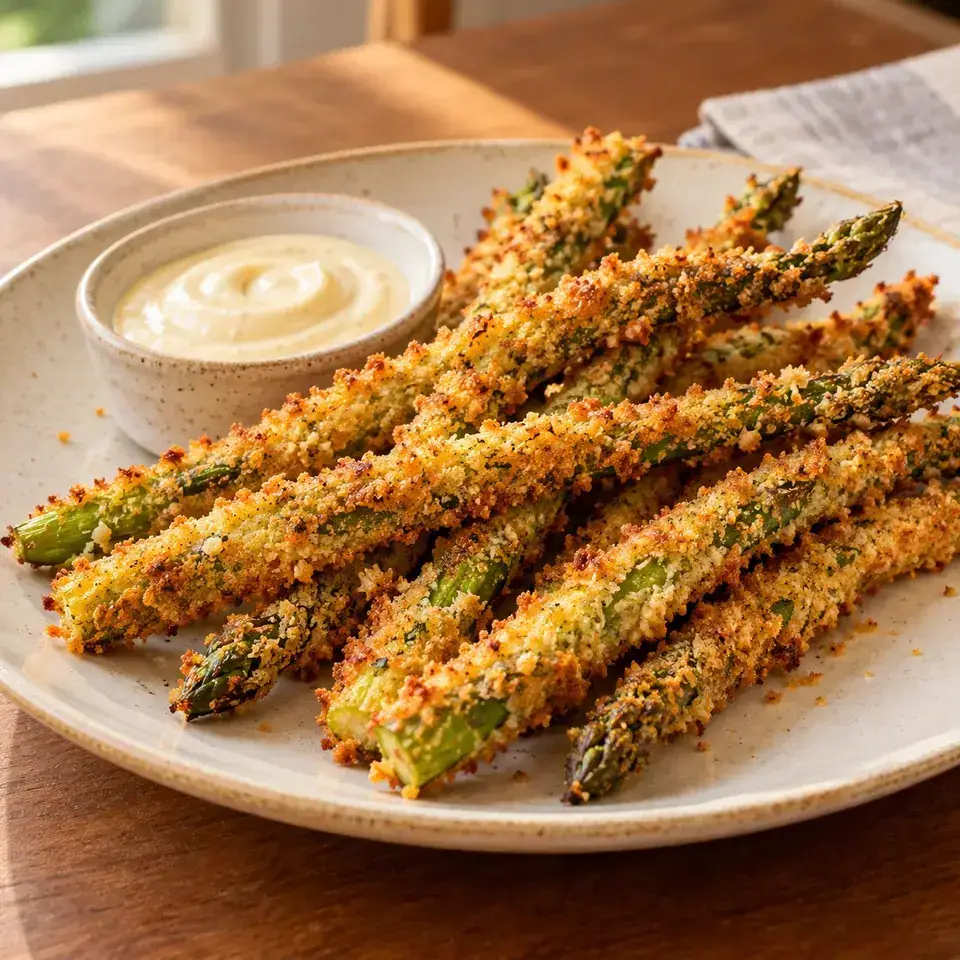 Oven Baked Asparagus Fries — serving inspiration