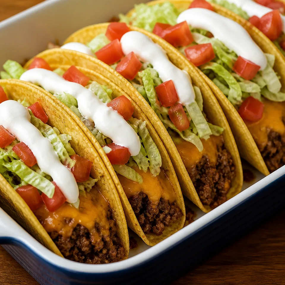 Oven Baked Beef Tacos Recipe — serving inspiration