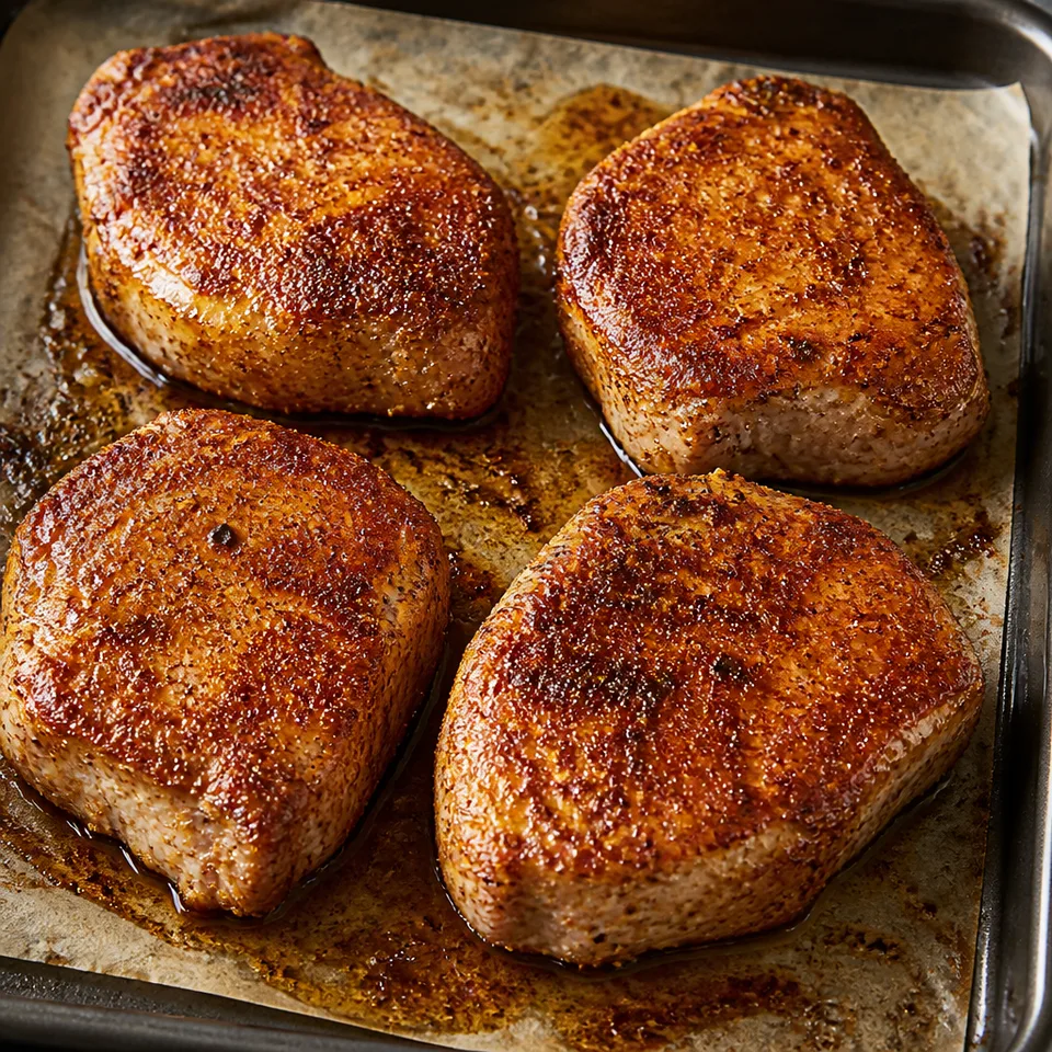 Oven Baked Boneless Pork Chops — serving inspiration