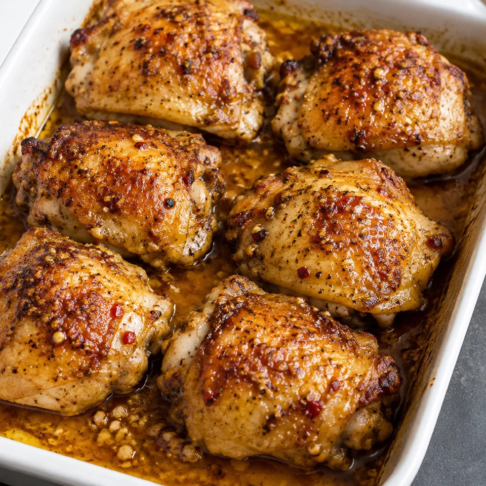 Oven Baked Chicken Thighs — serving inspiration