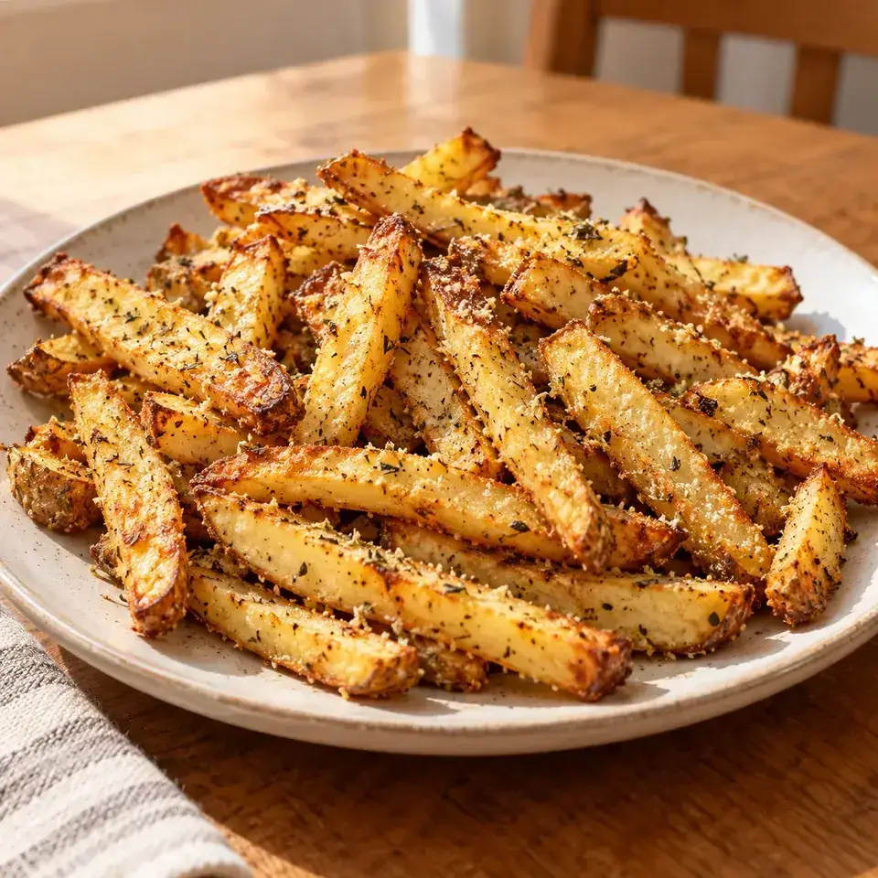 Oven Baked Garlic Parmesan Fries — serving inspiration