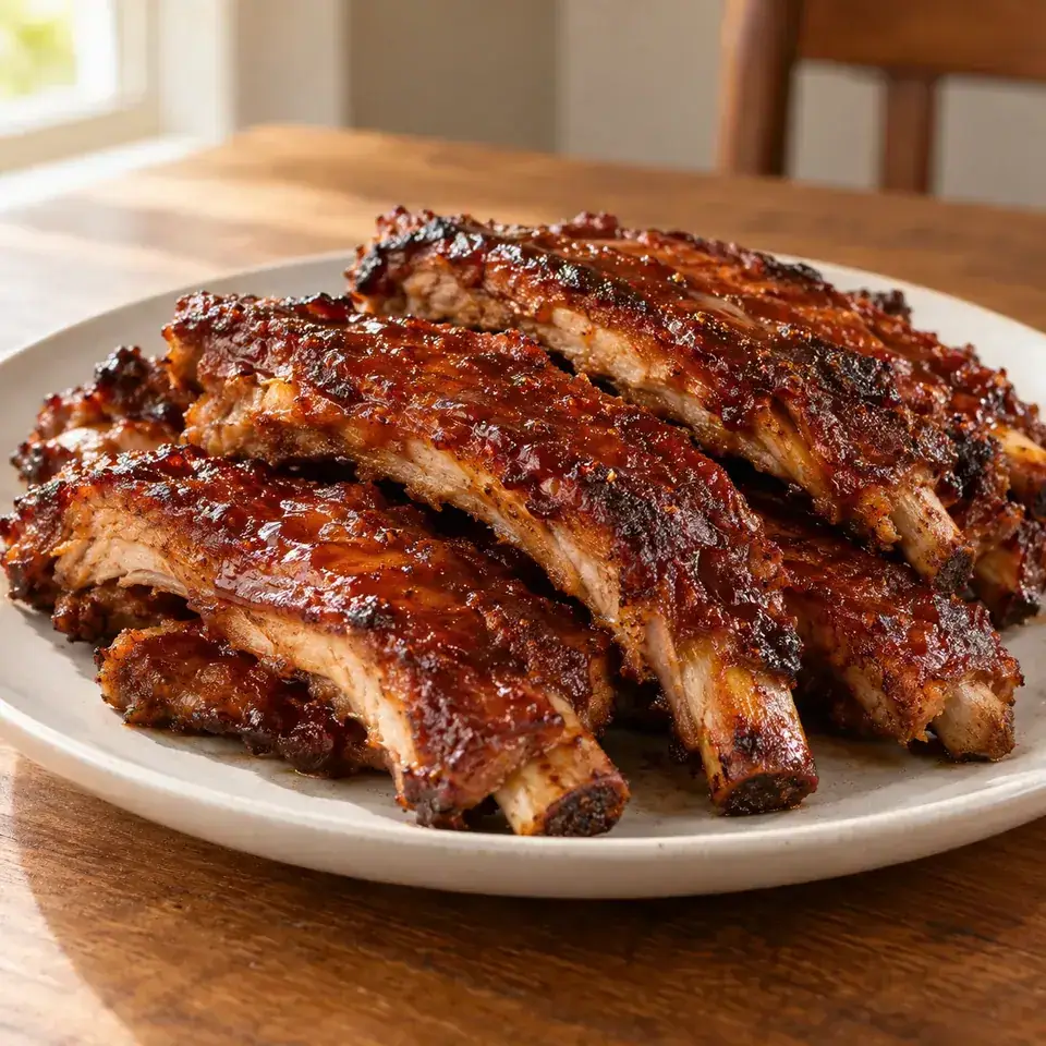 Oven Pork Ribs with Barbecue Sauce — serving inspiration