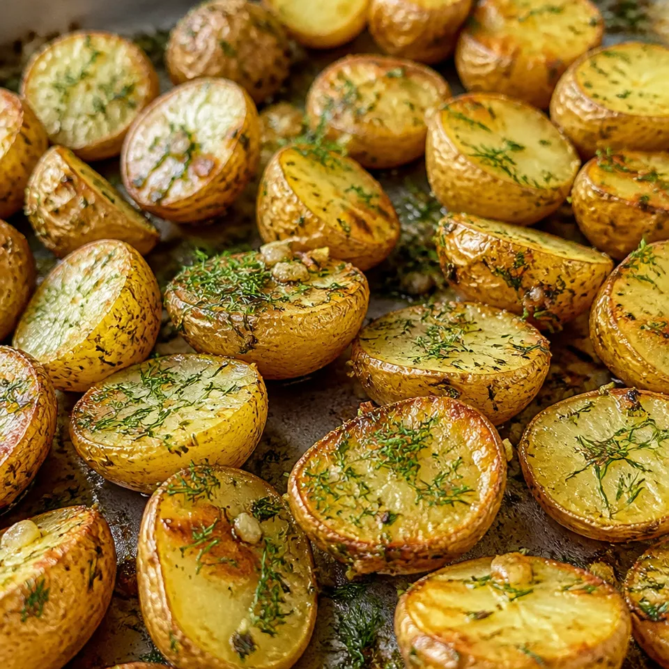 Oven Roasted Dill Potatoes — serving inspiration