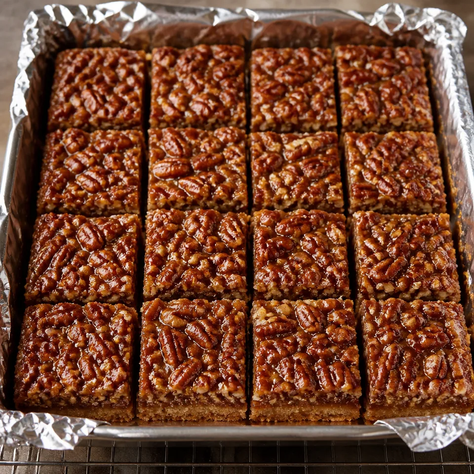 Paleo Pecan Pie Bars — serving inspiration