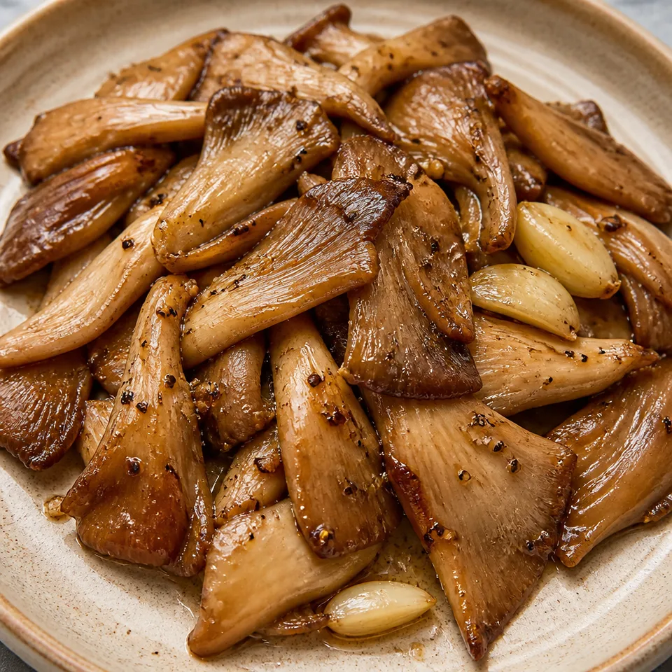 Pan Fried Oyster Mushrooms — serving inspiration