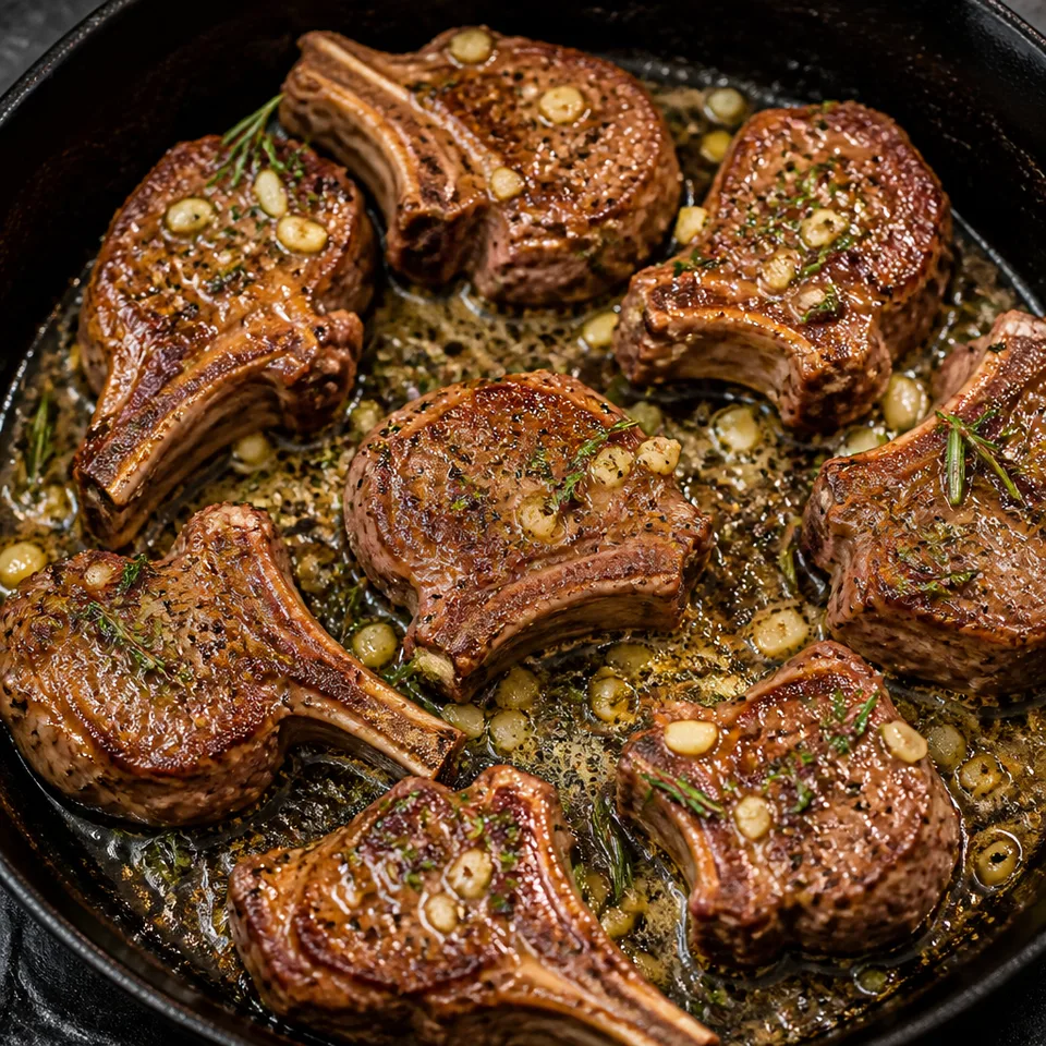 Pan Seared Lamb Chops — serving inspiration