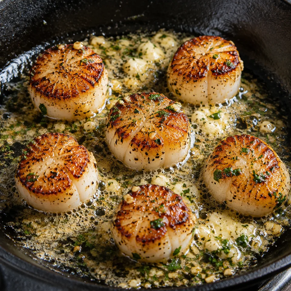Pan Seared Scallops (With Garlic Butter) — serving inspiration