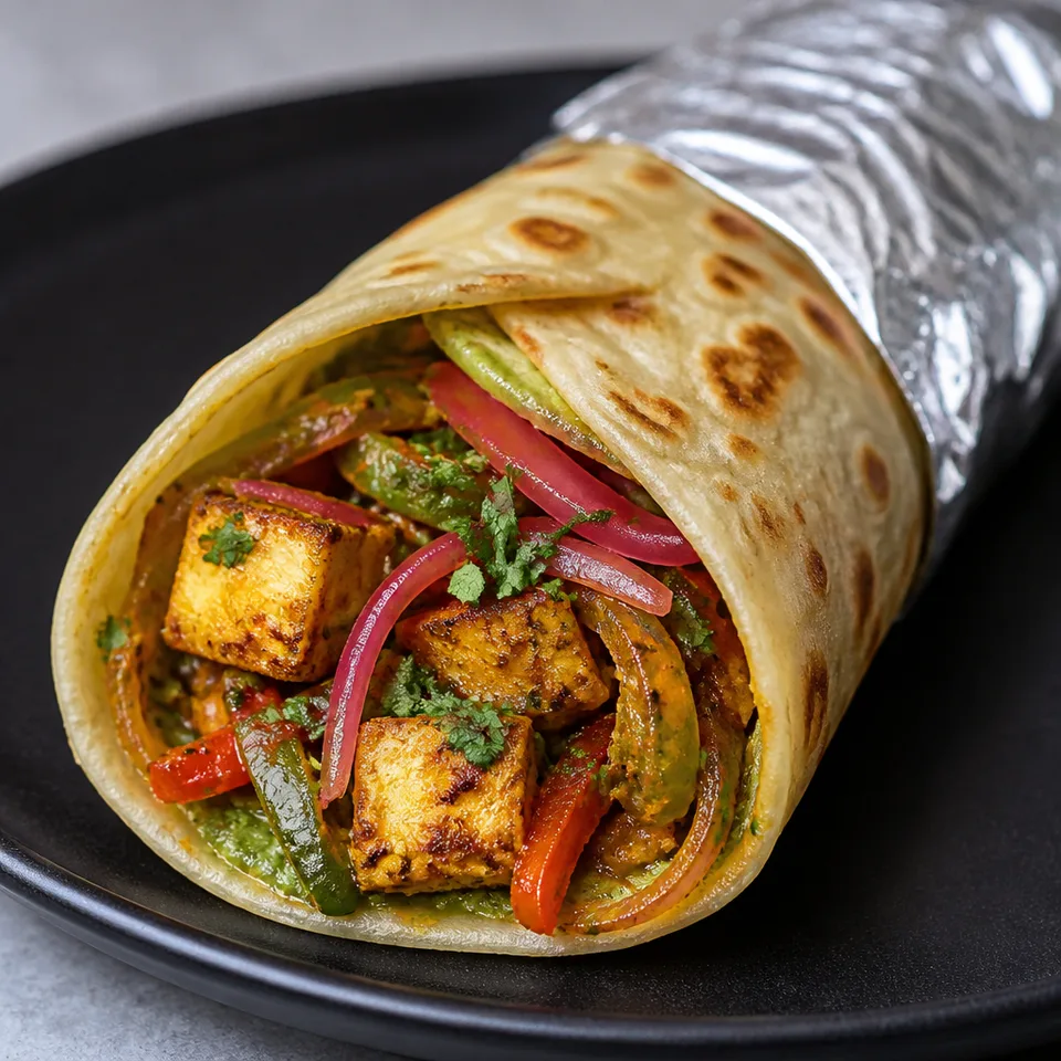 Paneer Kathi Roll Recipe (Paneer Frankie) — serving inspiration