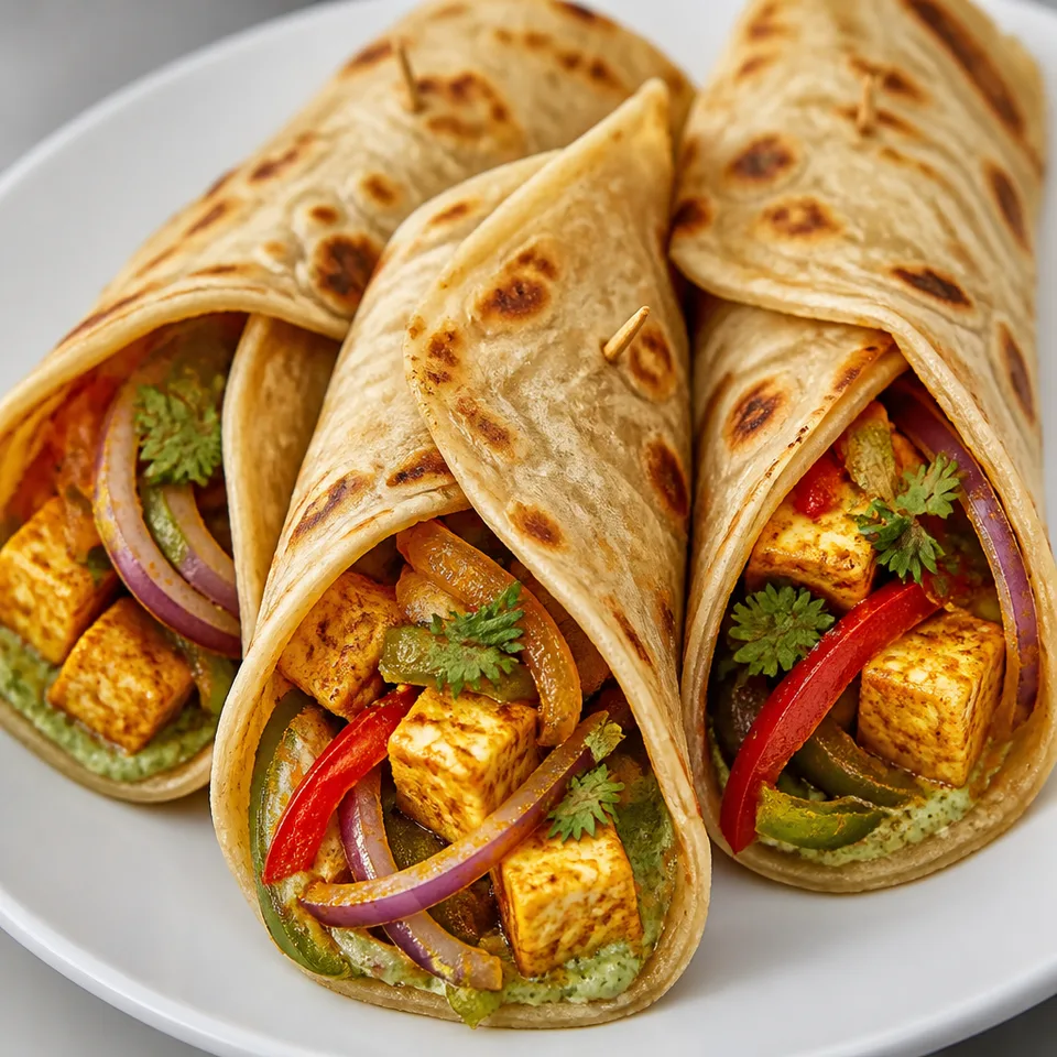 Paneer Kathi Rolls (EASY, 30-minute Recipe) — serving inspiration