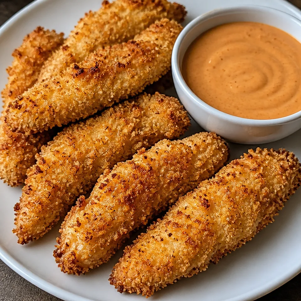 Parmesan Baked Chicken Fingers — serving inspiration