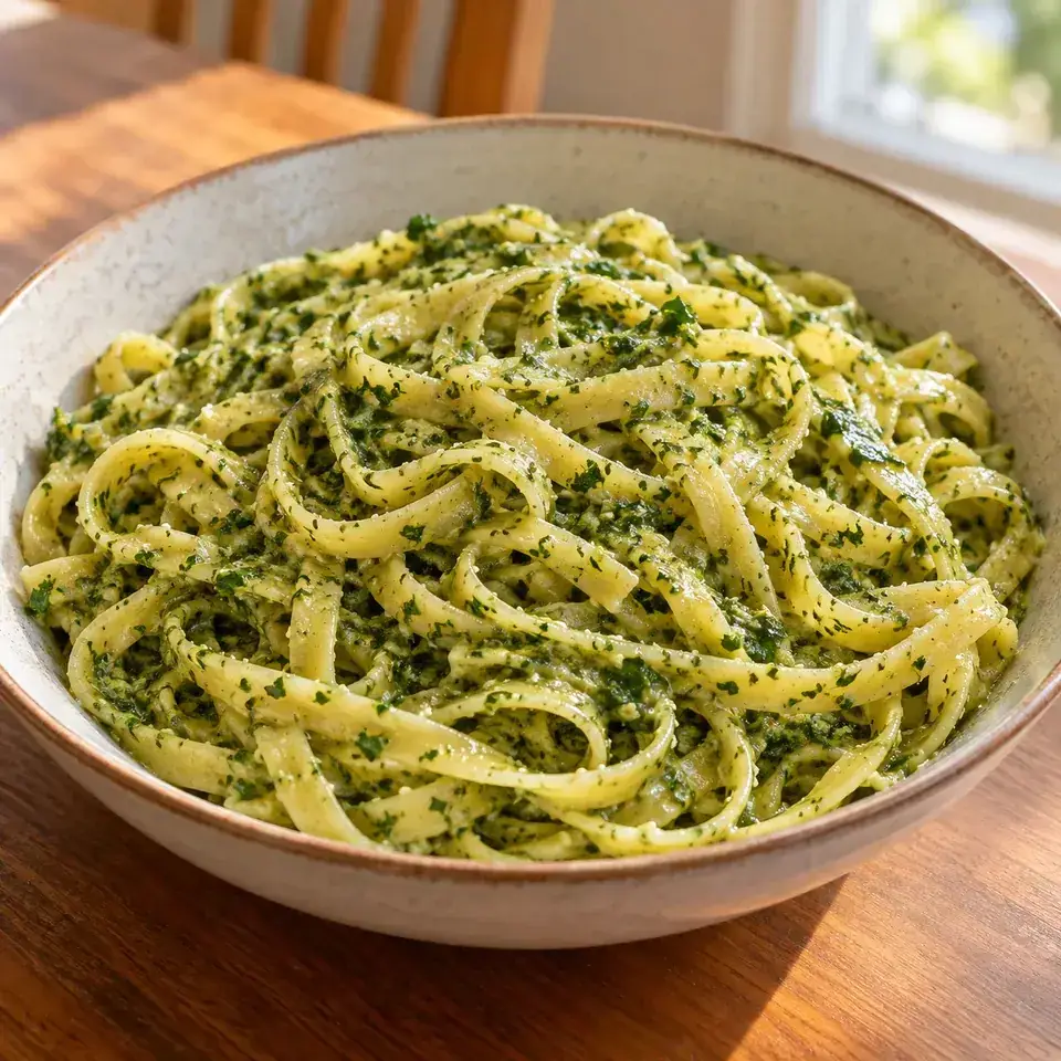 Parsley Pesto Pasta — serving inspiration