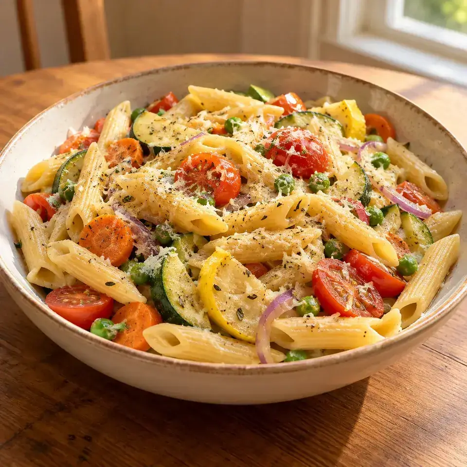 Pasta Primavera — serving inspiration