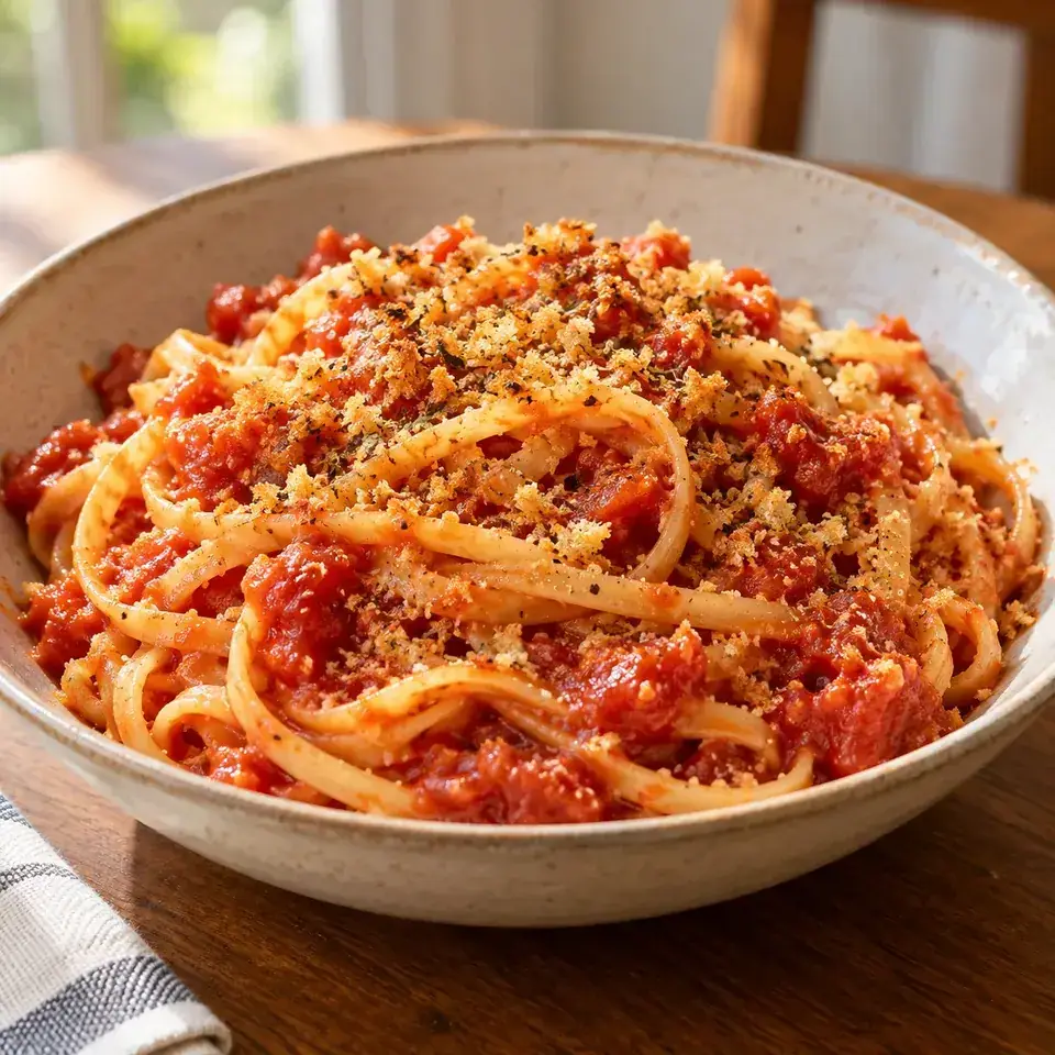 Pasta with 5 Ingredient Butter Tomato Sauce — serving inspiration