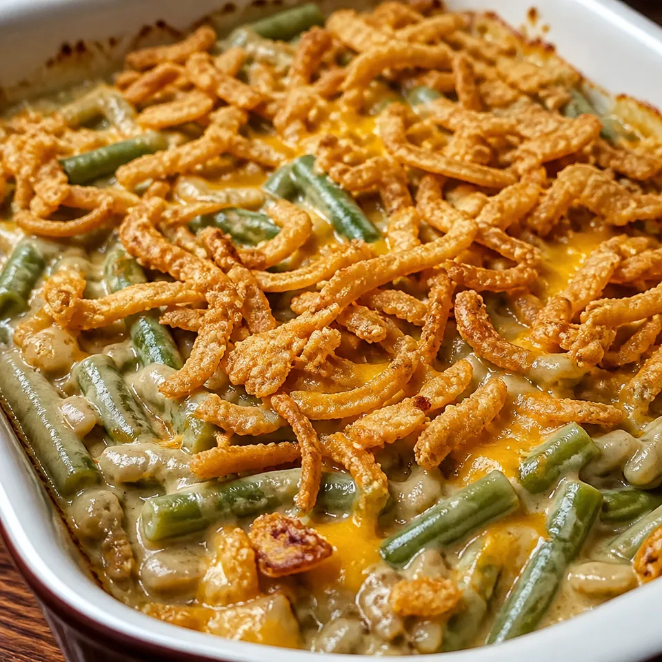 Paula Deen's Green Bean Casserole — serving inspiration