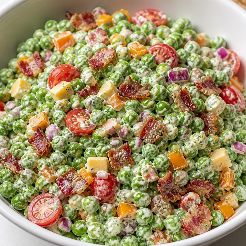 Pea Salad with Lemon Parmesan Dressing — serving inspiration
