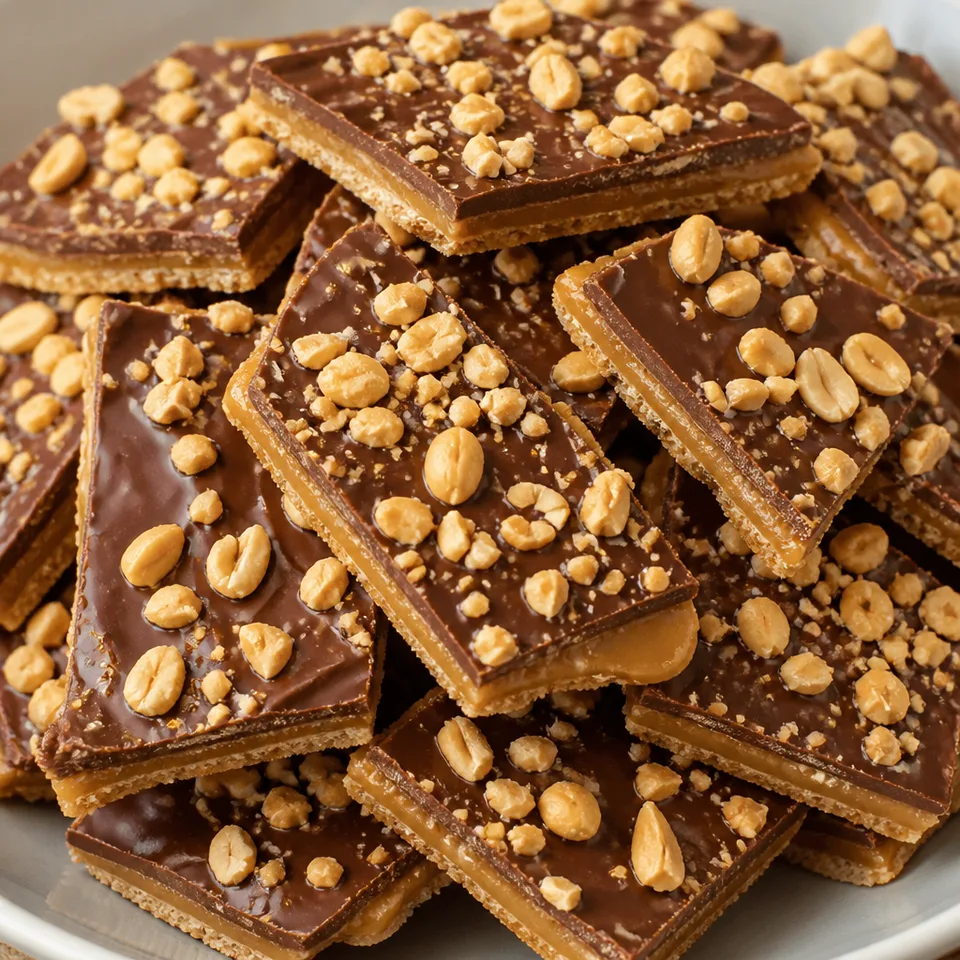 Peanut Butter Graham Cracker Toffee — serving inspiration