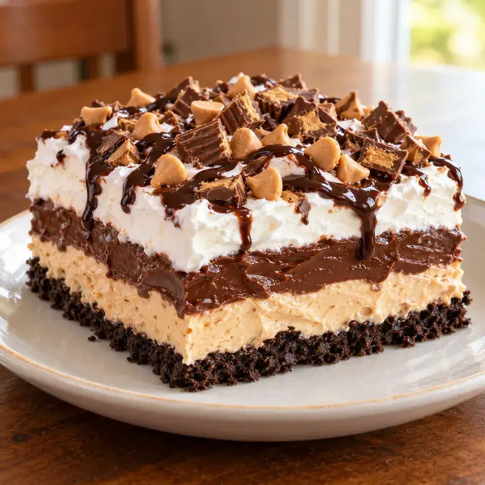 Peanut Butter Lasagna — serving inspiration