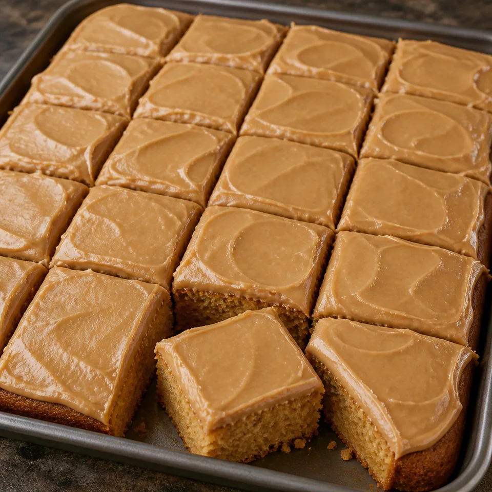 Peanut Butter Texas Sheet Cake — serving inspiration