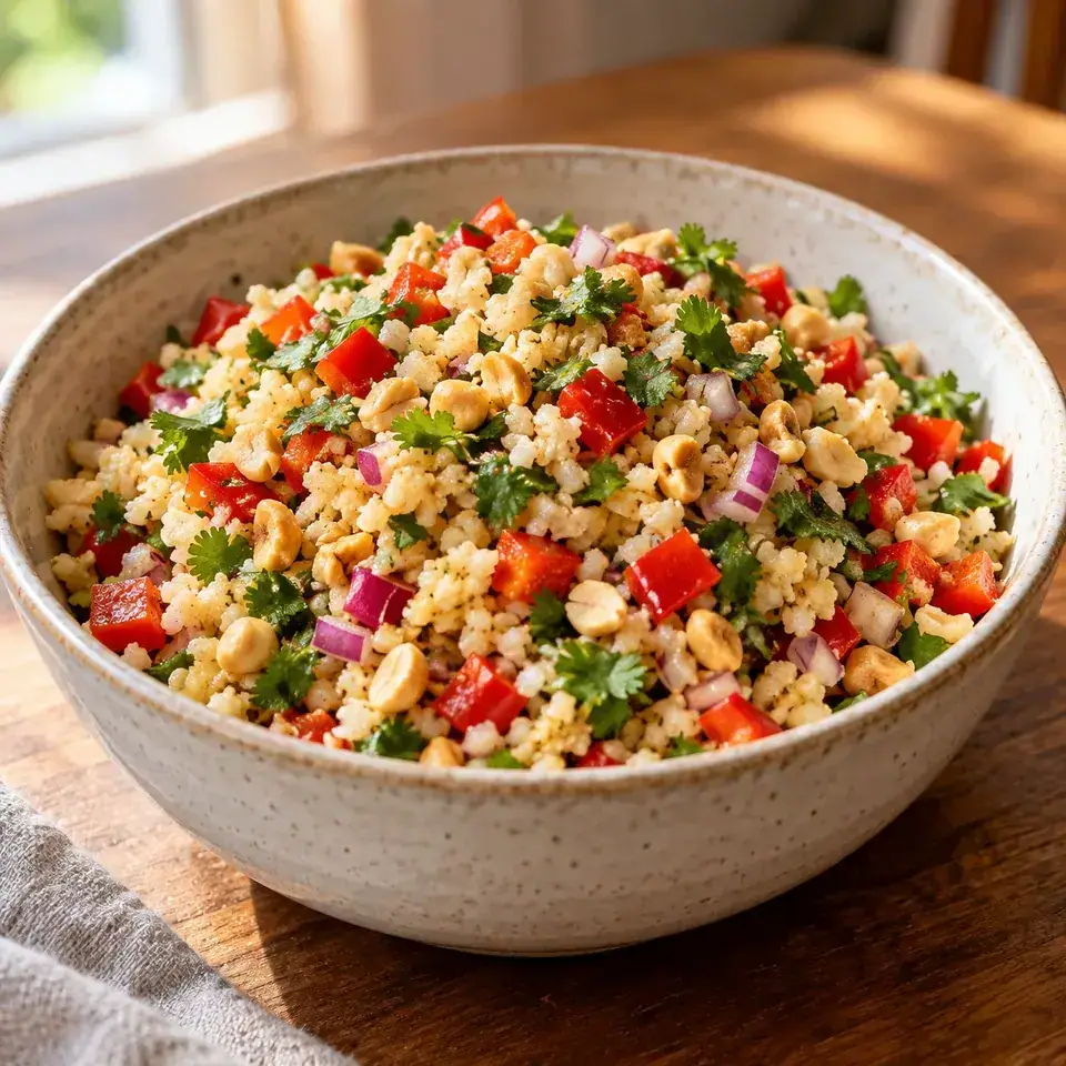 Peanut Lime Cauliflower Salad — serving inspiration